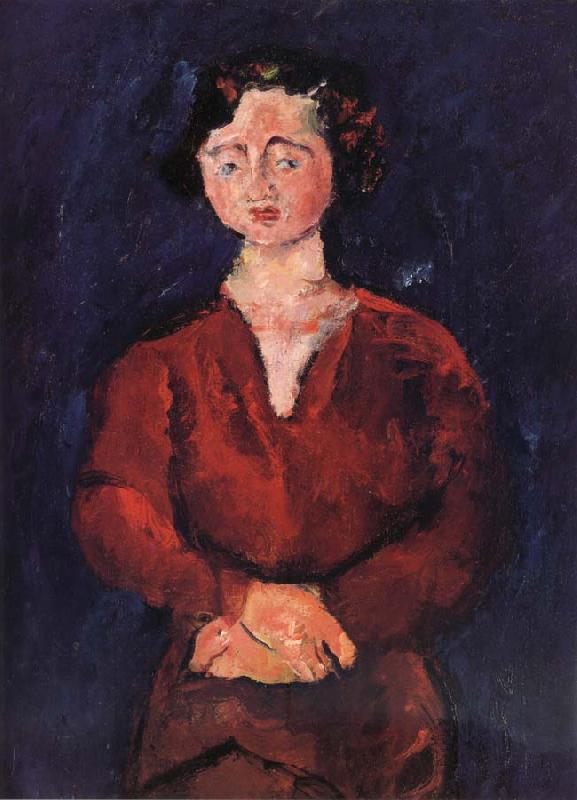 Chaim Soutine Jeune Femme En Rouge